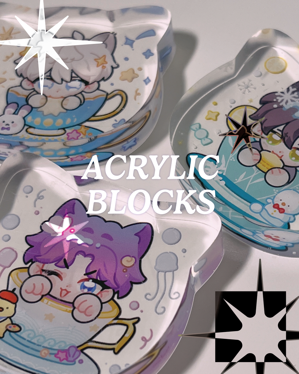 LADS Acrylic Blocks | Kitty Cards Collection