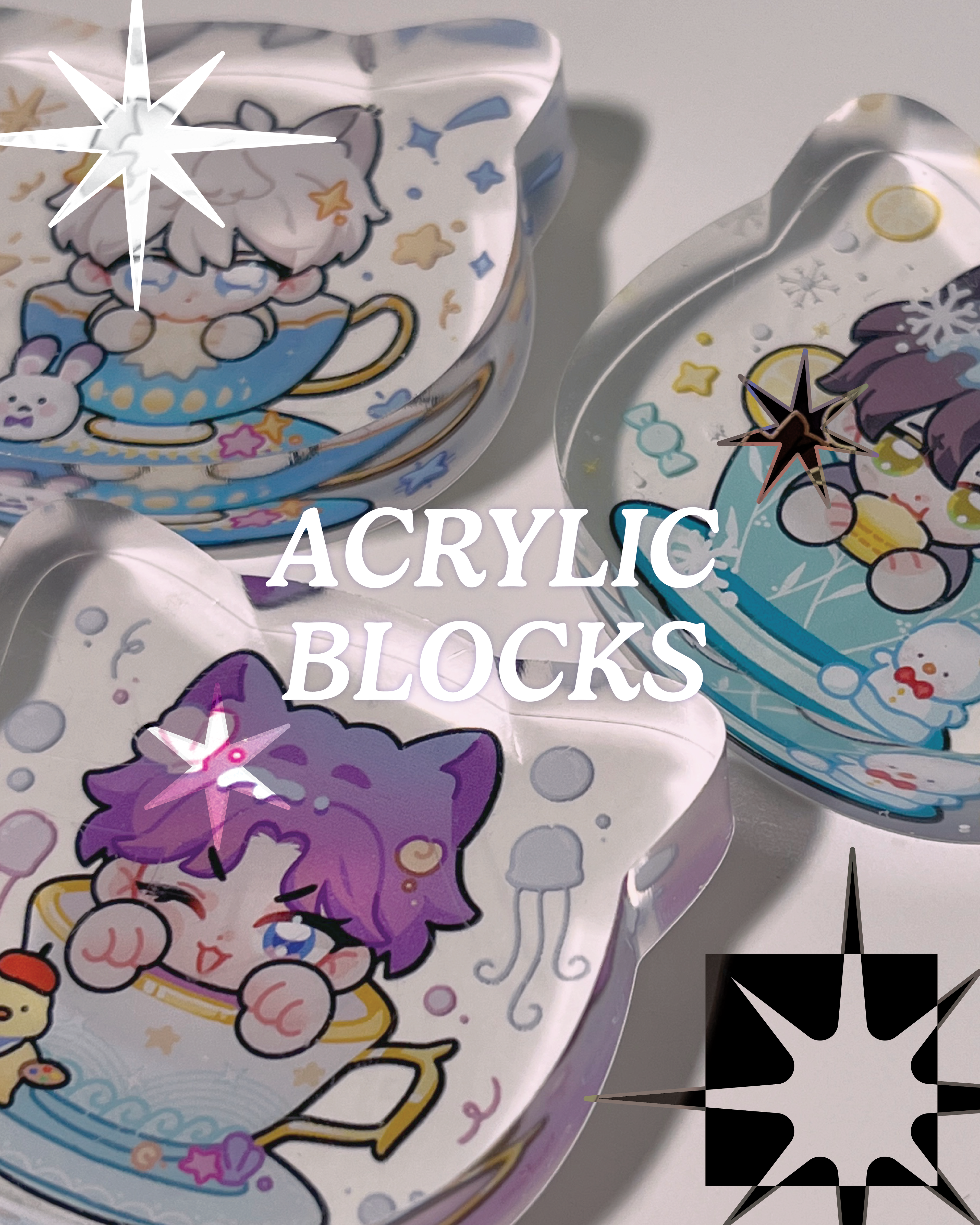 LADS Acrylic Blocks | Kitty Cards Collection