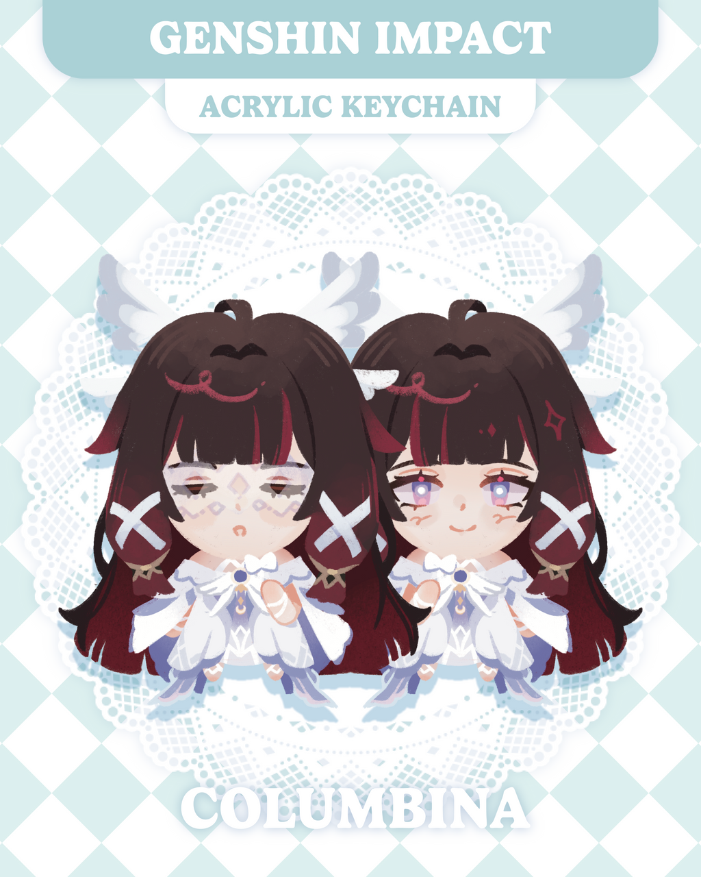 Genshin Epoxy Acrylic Keychains | Nod-Krai Edition
