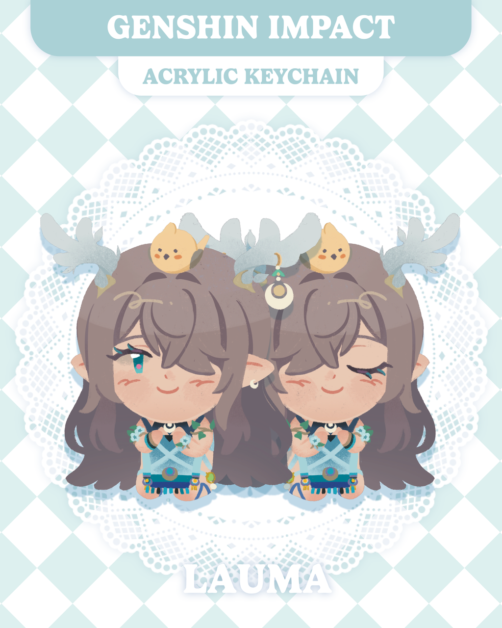 Genshin Epoxy Acrylic Keychains | Nod-Krai Edition