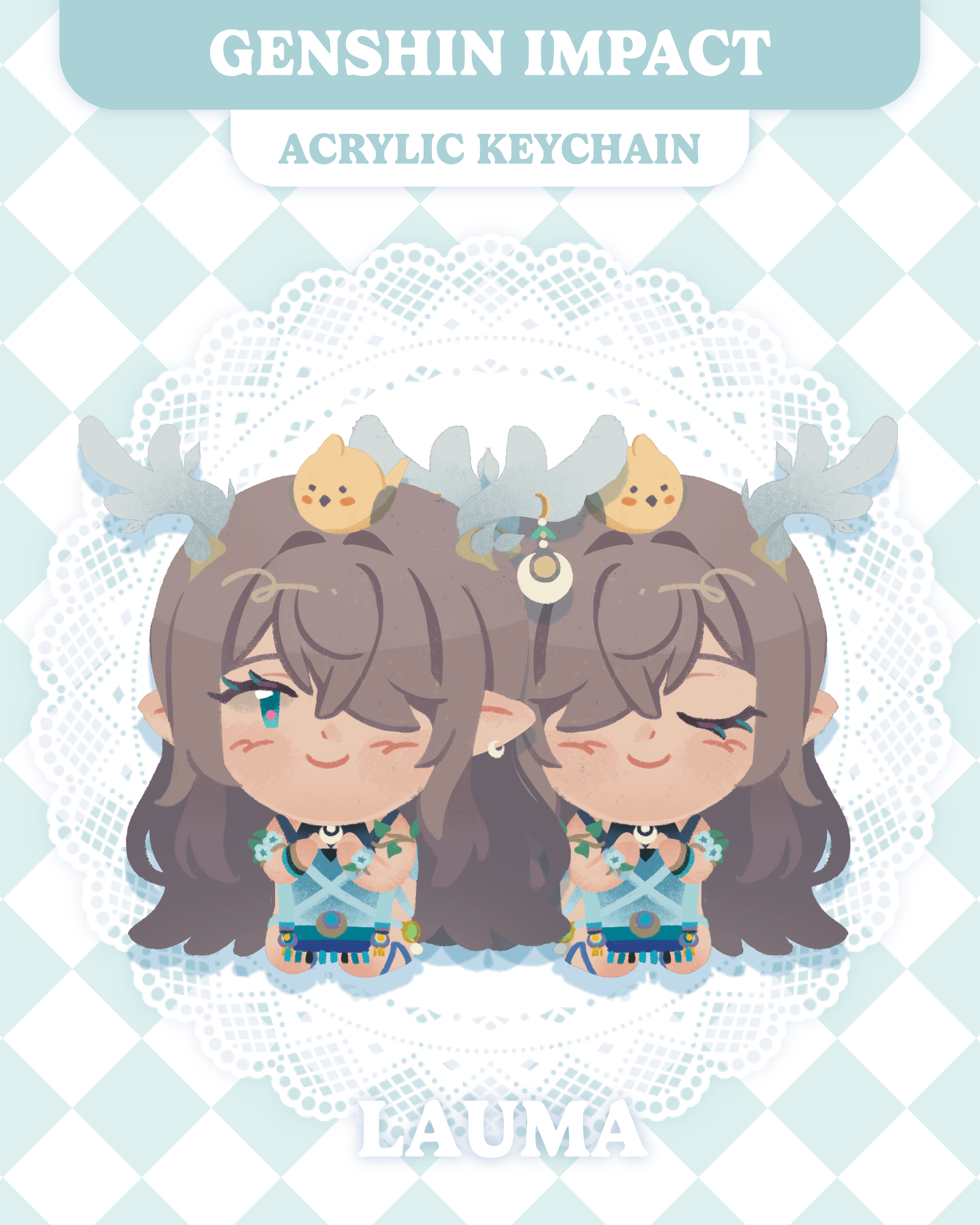 Genshin Epoxy Acrylic Keychains | Nod-Krai Edition