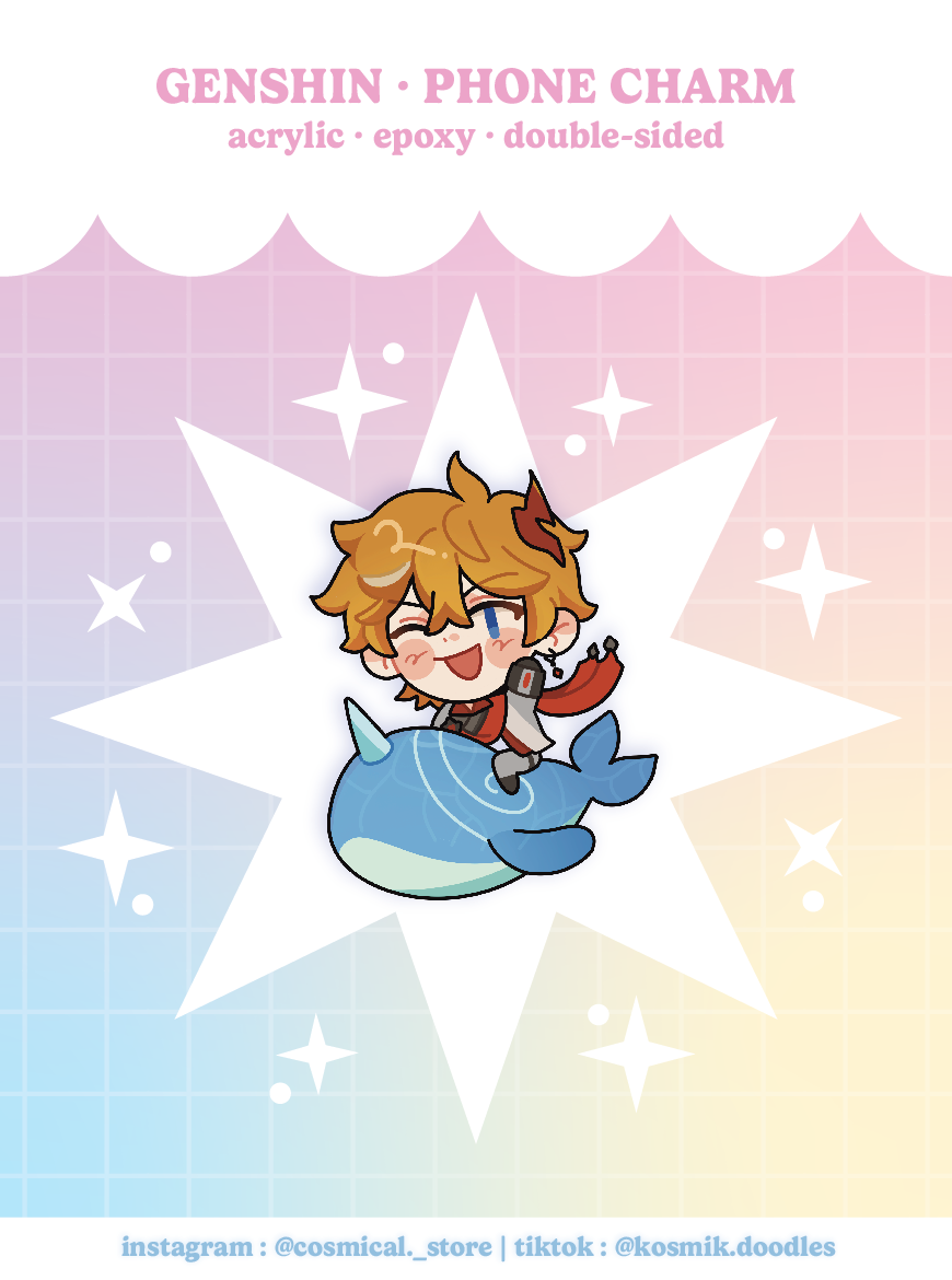 Genshin Acrylic Phone Charms