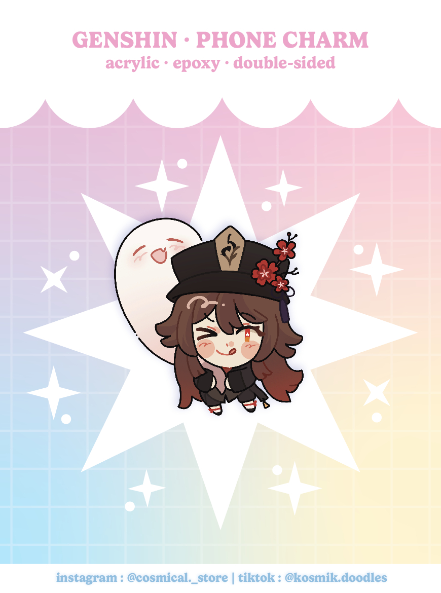 Genshin Acrylic Phone Charms