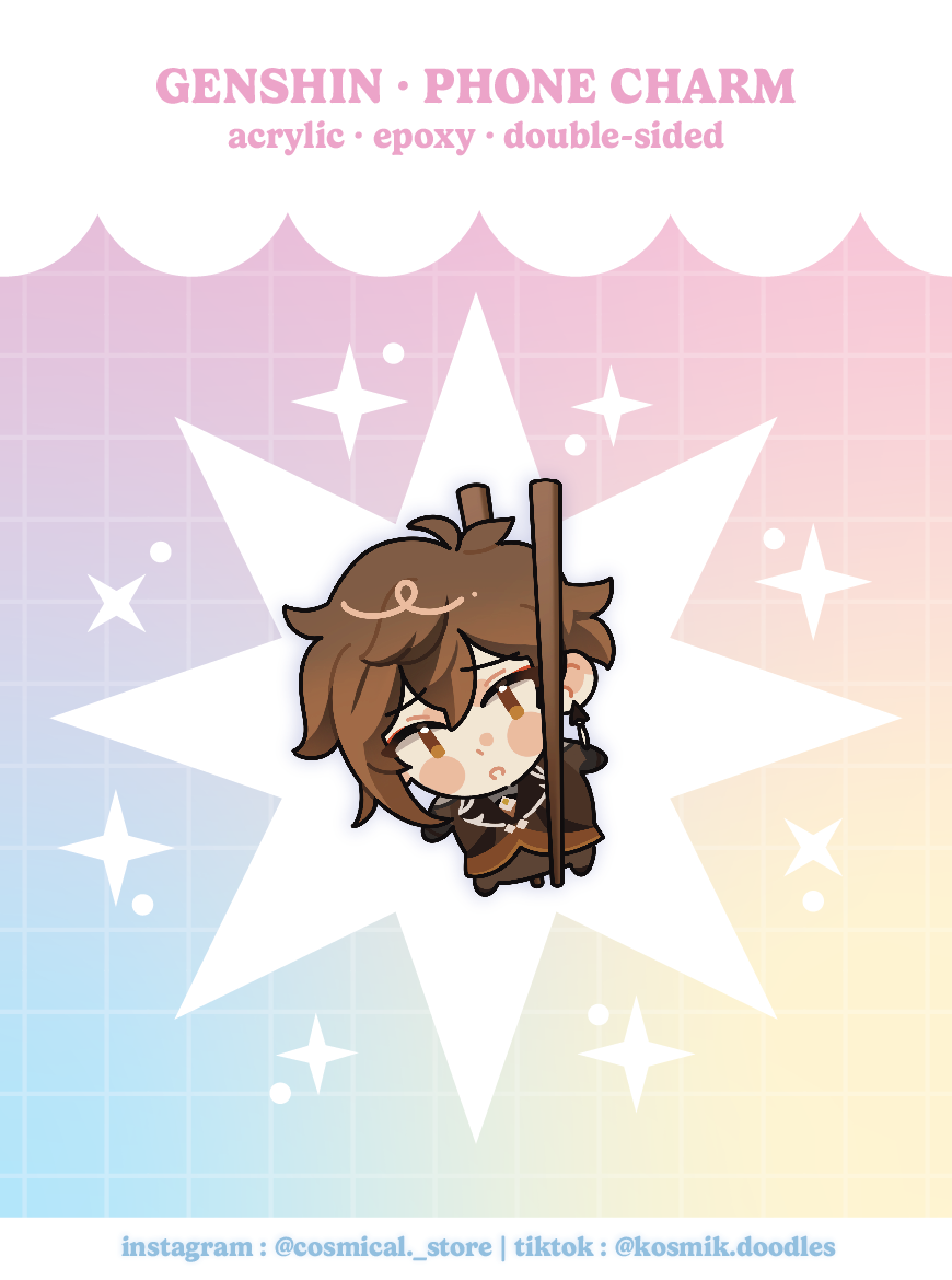 Genshin Acrylic Phone Charms