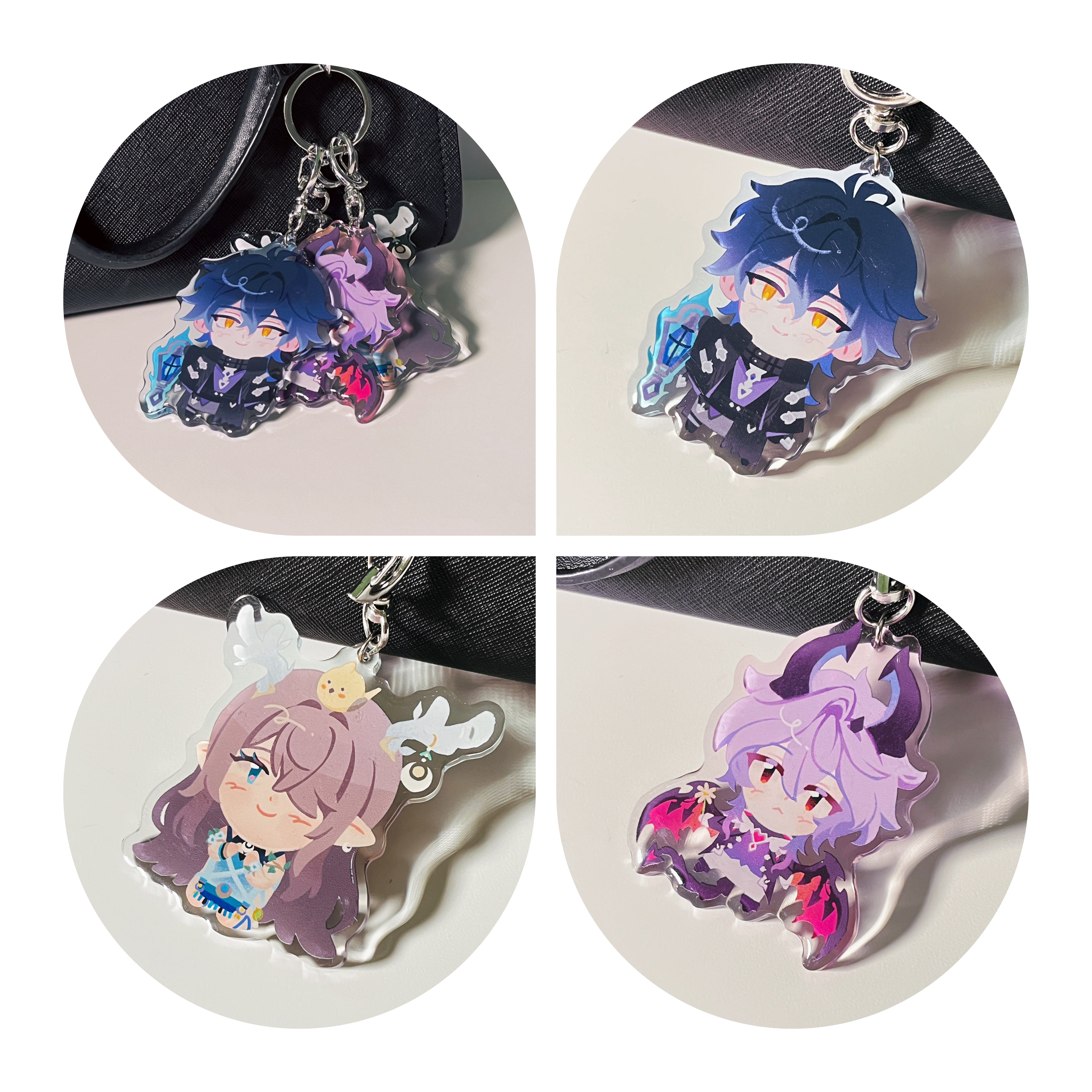 Genshin Epoxy Acrylic Keychains | Nod-Krai Edition