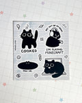 Minecraft Cat Sticker Sheet