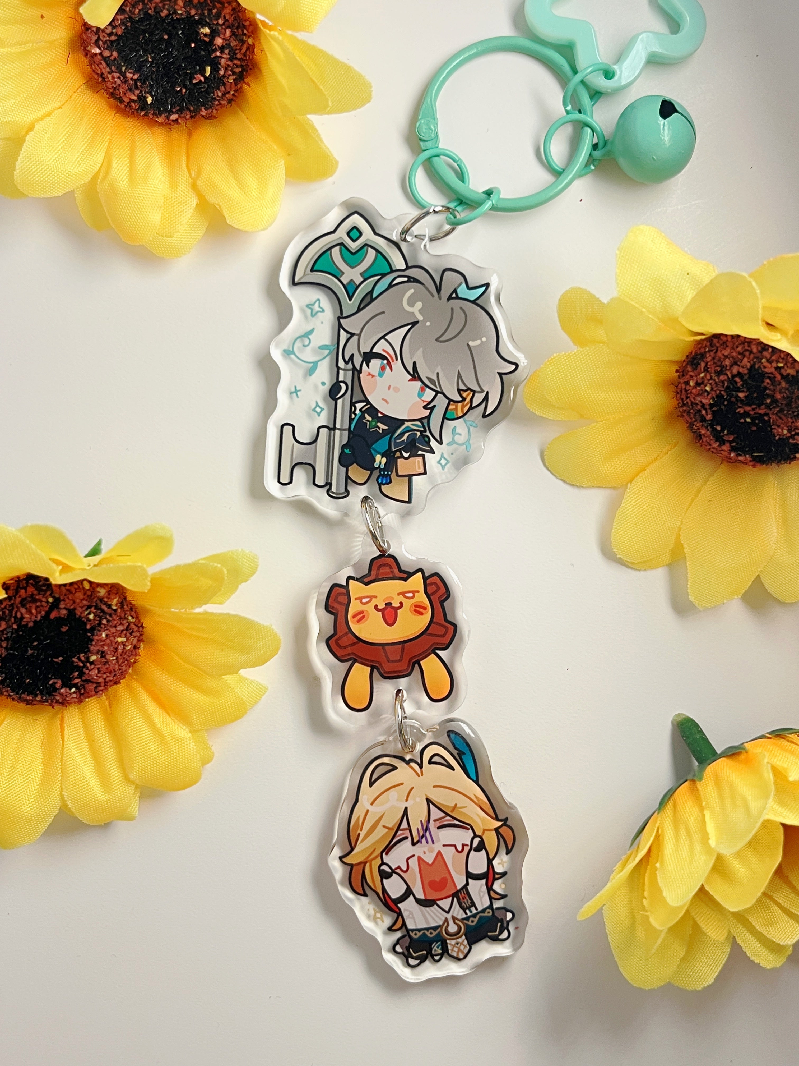Genshin Epoxy Acrylic Keychains | Couple Sets
