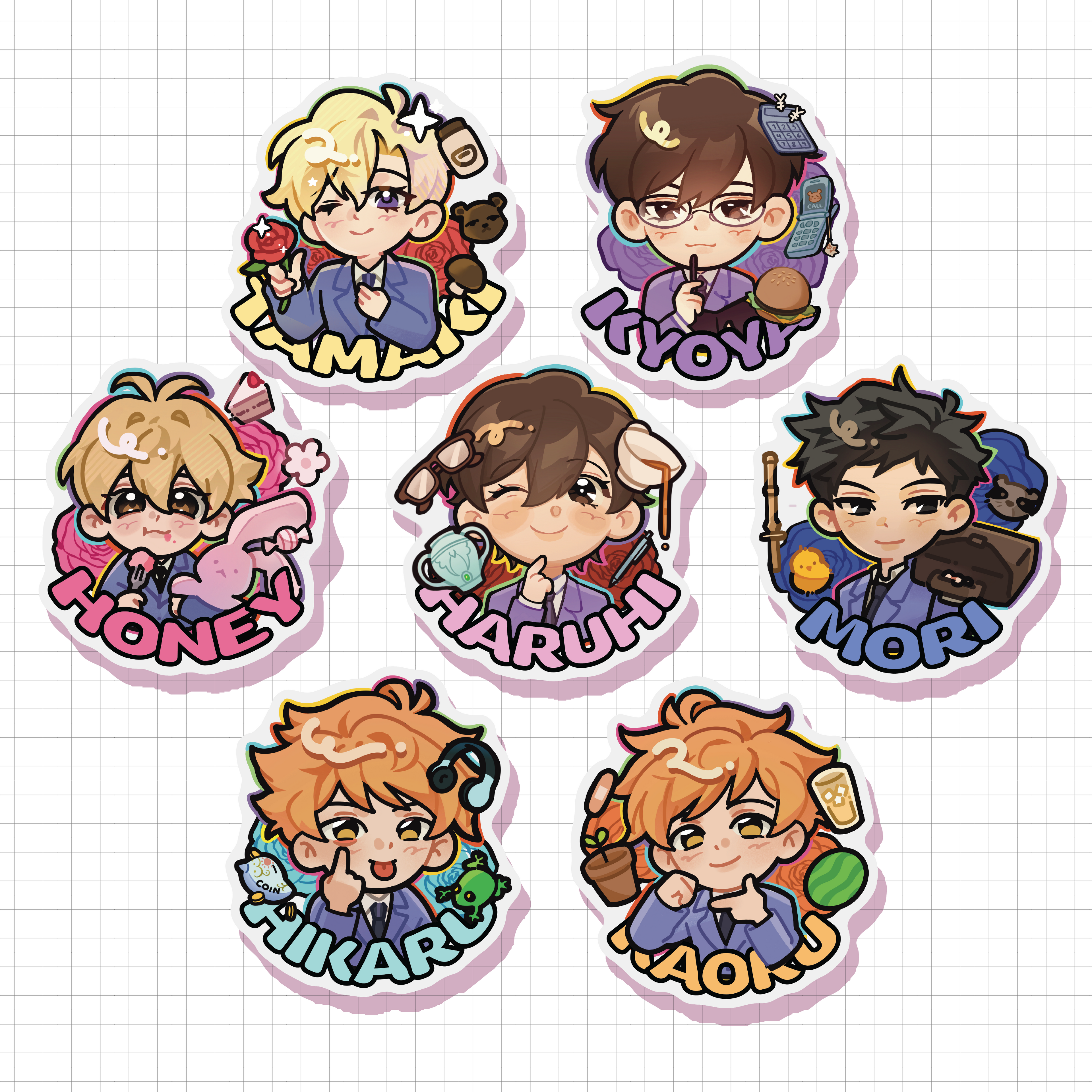 Vinyl Stickers | Ouran